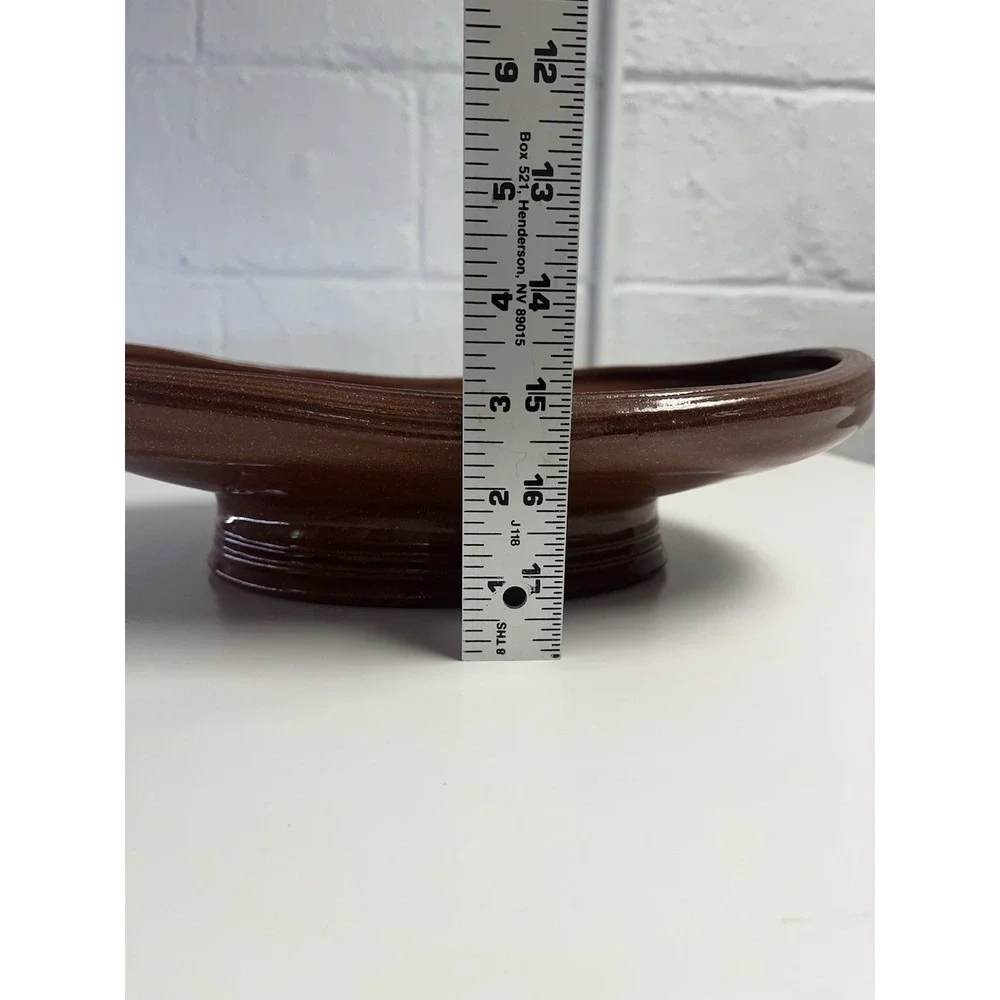 Neil Patterson Studio Pottery Footed‎ Bowl Pattern Sgraffito Stamped Terracotta